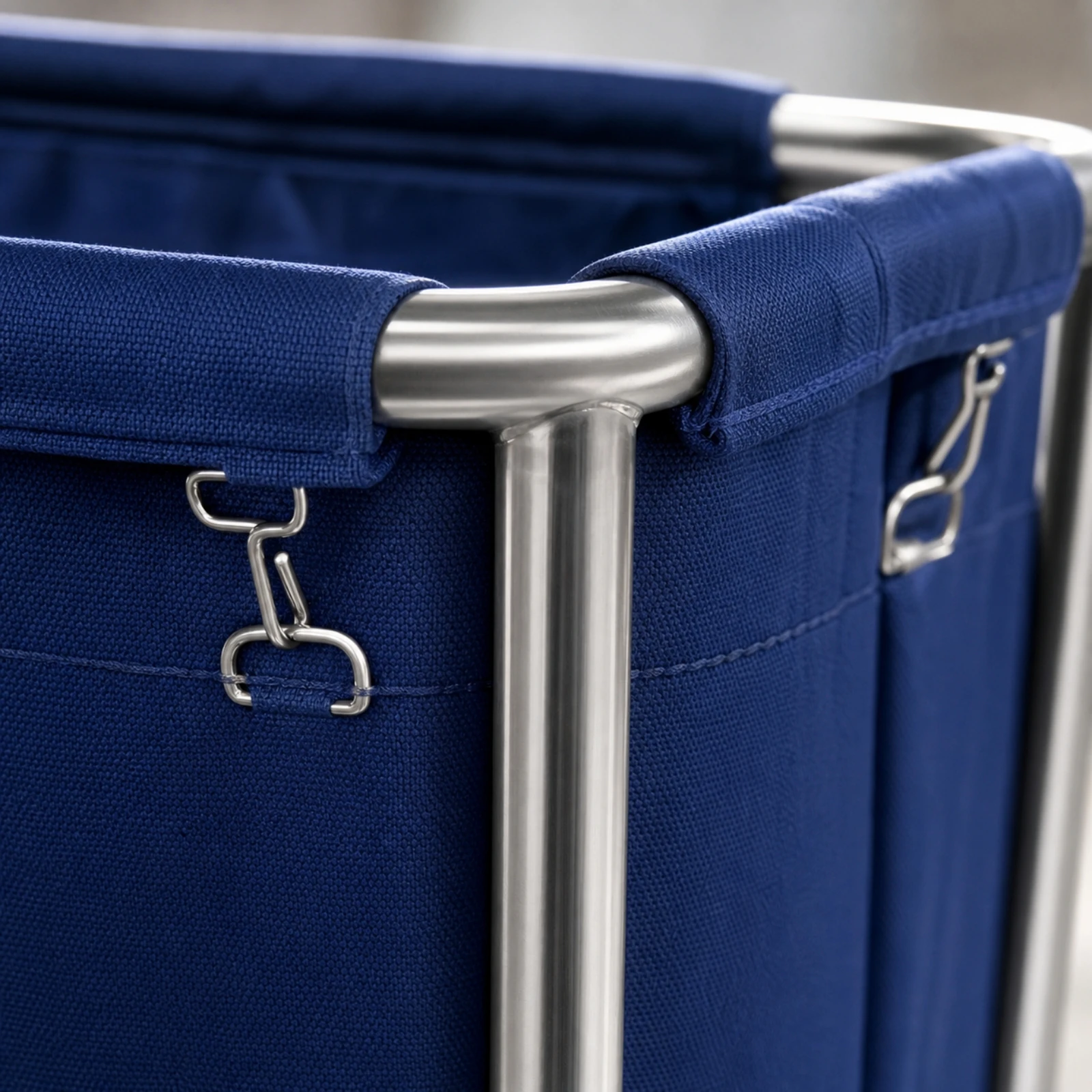 professional-inoxydable-laundry-cart-with-wheels-heavy-duty-liner-bag-smooth-rolling-for-commercial-linen-room