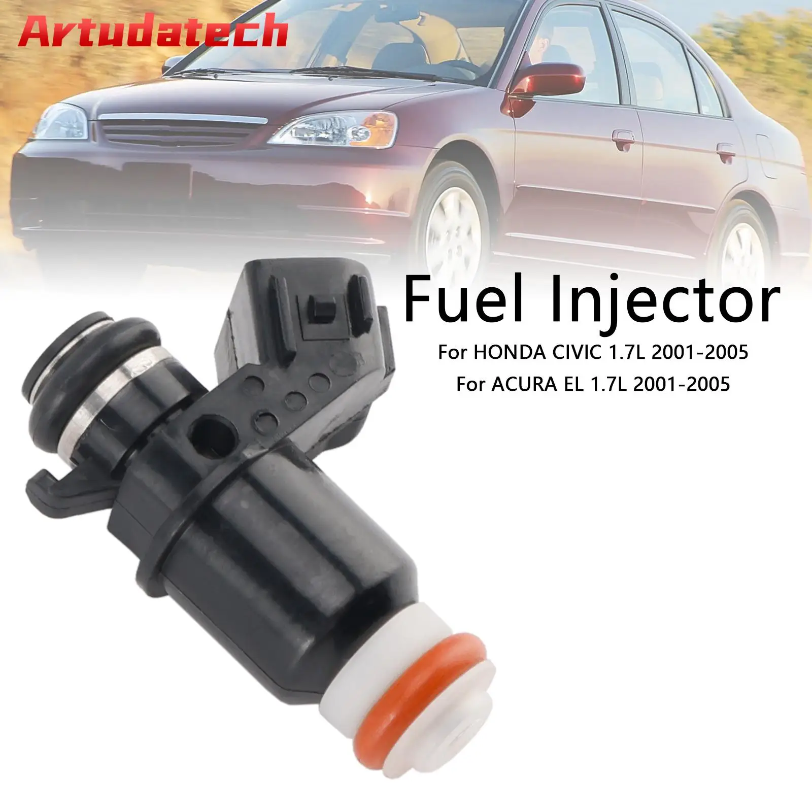 

Artudatech 1PCS Fuel Injector 16450-PLD-003 Fit ACURA EL Fit Honda Civic 1.7L 2001-2005 Car Accessories