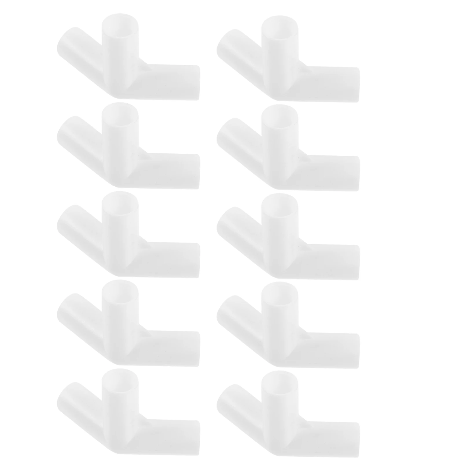 

20 Pcs Tent Pole Connector White Plastic Pipe Fittings Adapter Flexible Replacement Parts Accessories Camping Supplies