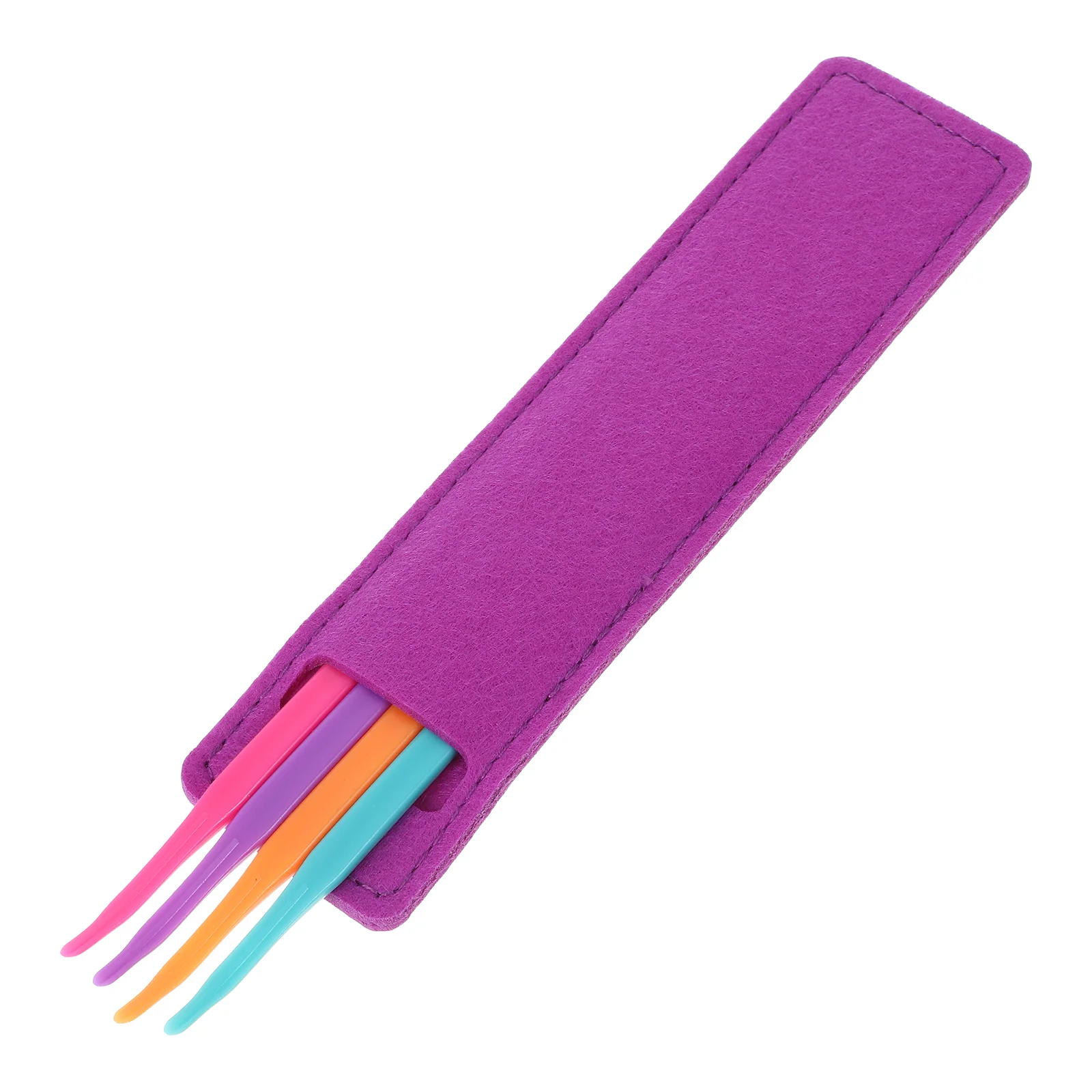 

4 Pcs Sewing Tools Portable Kit Hand Supplies Pins for Purple Bag Embroidery Storage Multifunctional