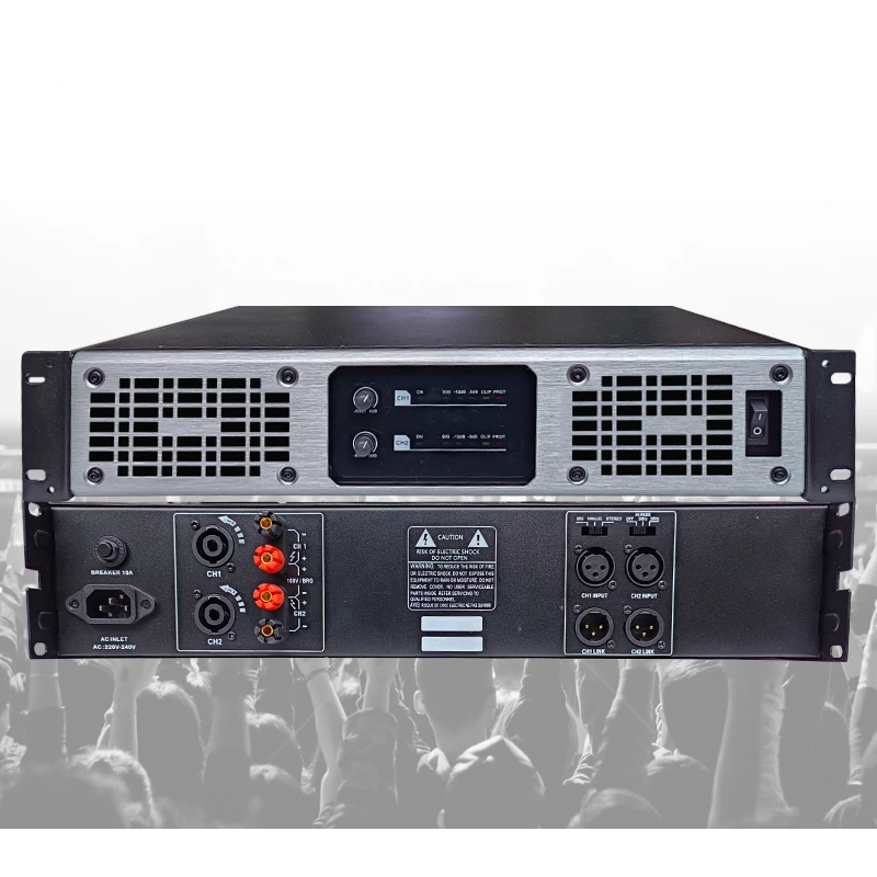 TX400 High Power Dj Amplifier 650 Watts 2 Channels Class Td Sound Power Amplifier tube amplifier hifi audio home