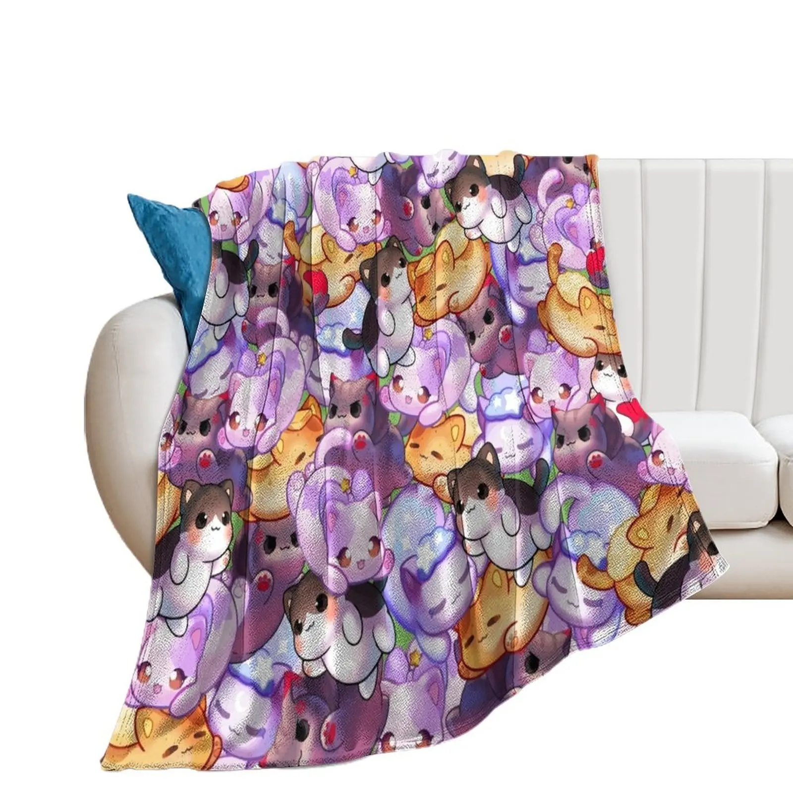 Aphmau Meow Plushies Anime Cats Throw Blanket Luxury Brand valentine gift ideas Blankets