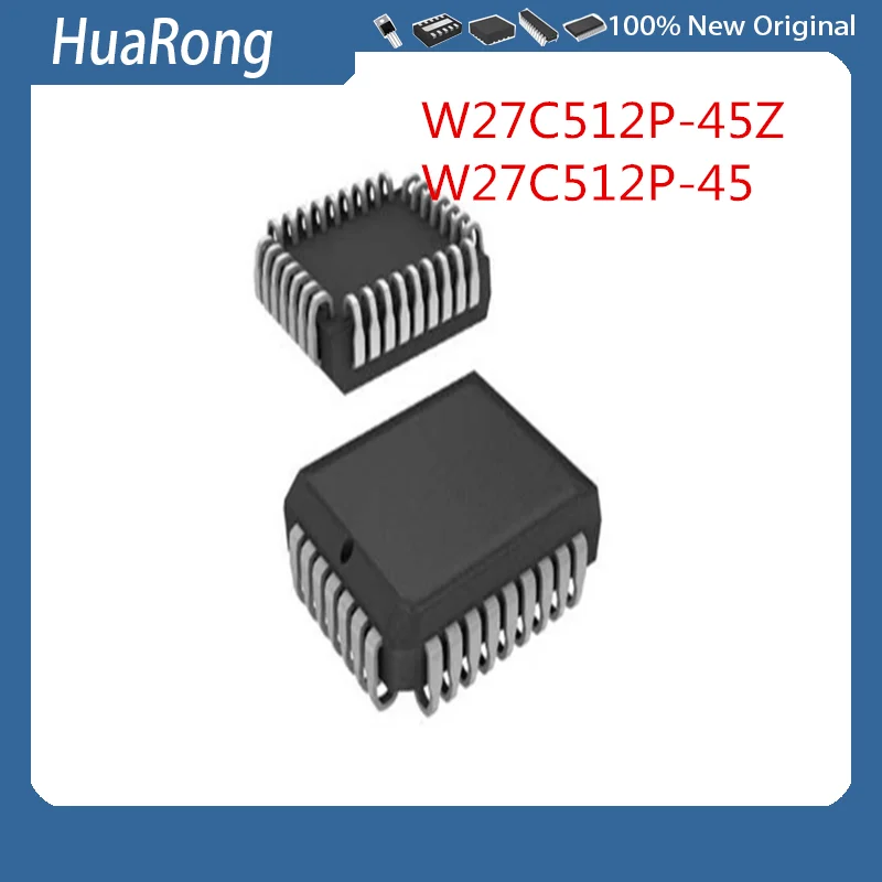 5Pcs/Lot  W27C512P-45Z  W27C512P  W27C512   W27C512P-45Z  W27C512P-45  PLCC32