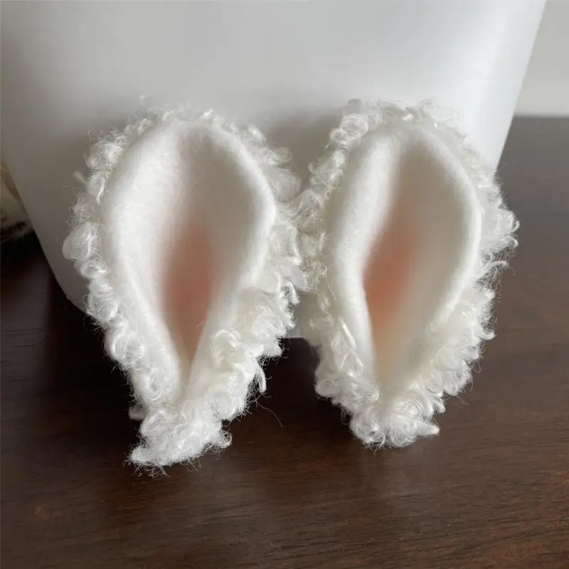 652F Copricapo con orecchie pecora sfocata per stile giovanile Accessori comodi e alla per feste e abbigliamento