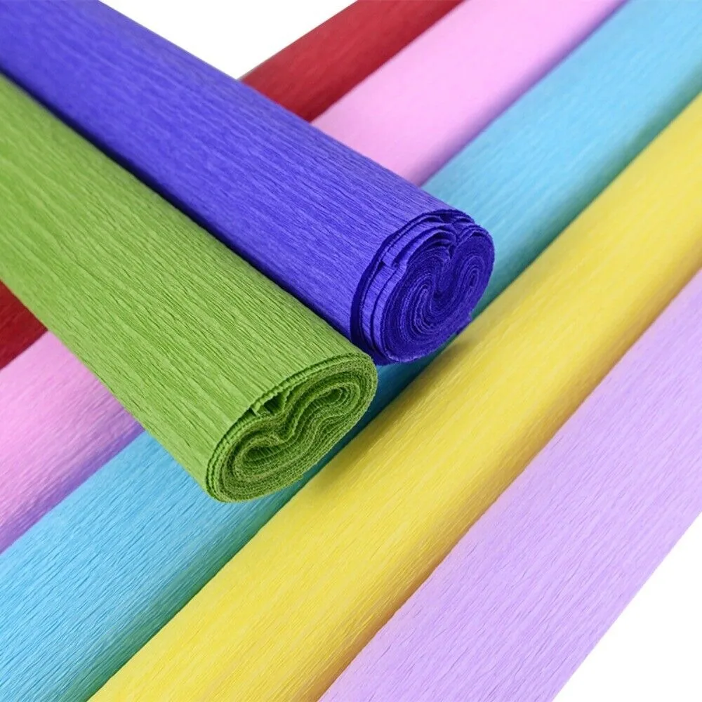 New DIY Crepe Paper Thickened wrinkled paper Production material paper Packing Material Handmade flowers Wrapping Paper