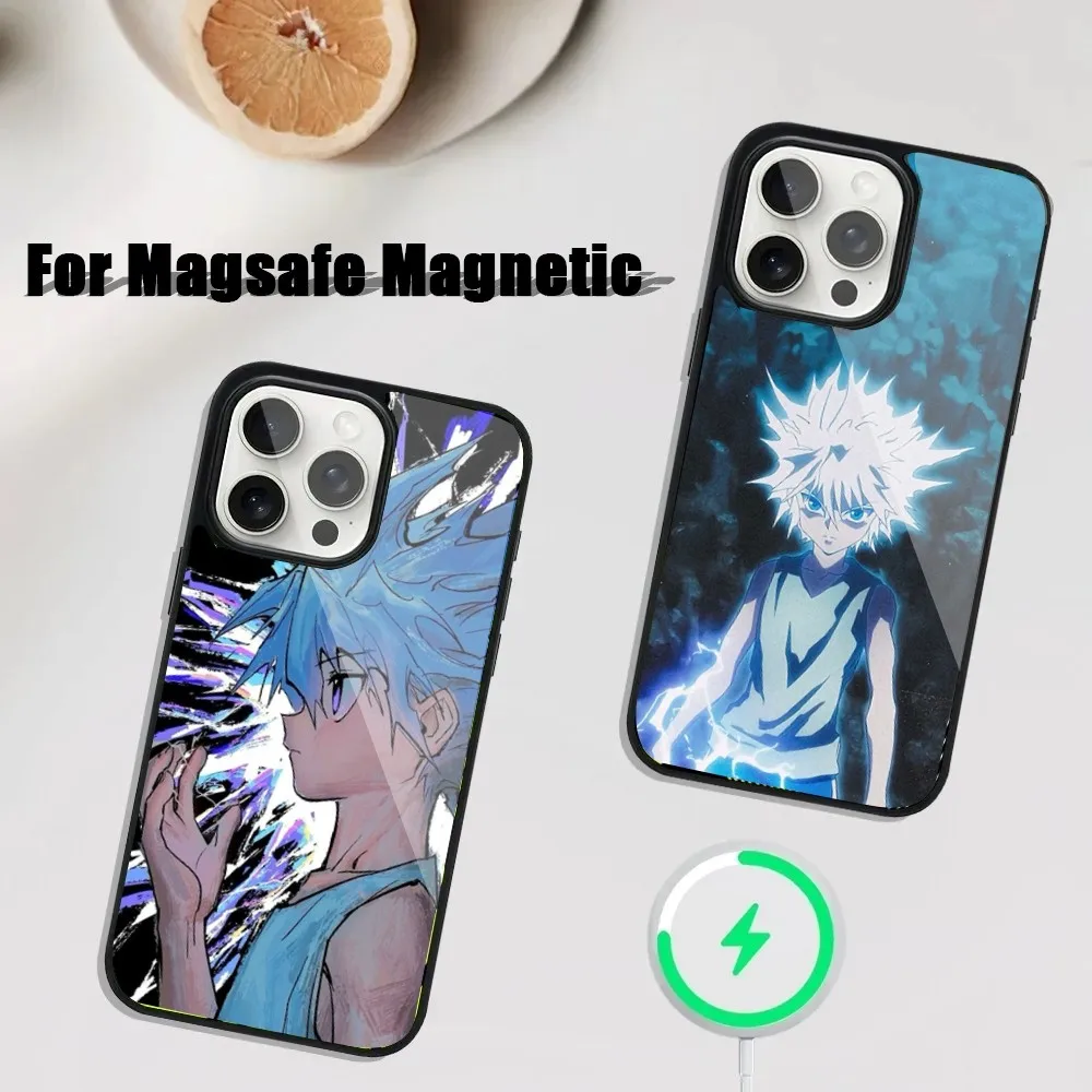 Anime H-Hunter x Hunter Killua Phone Case For iPhone 16,15,14,13,12,11,Plus,Pro,Max Mini Magsafe Magnetic Wireless Charging