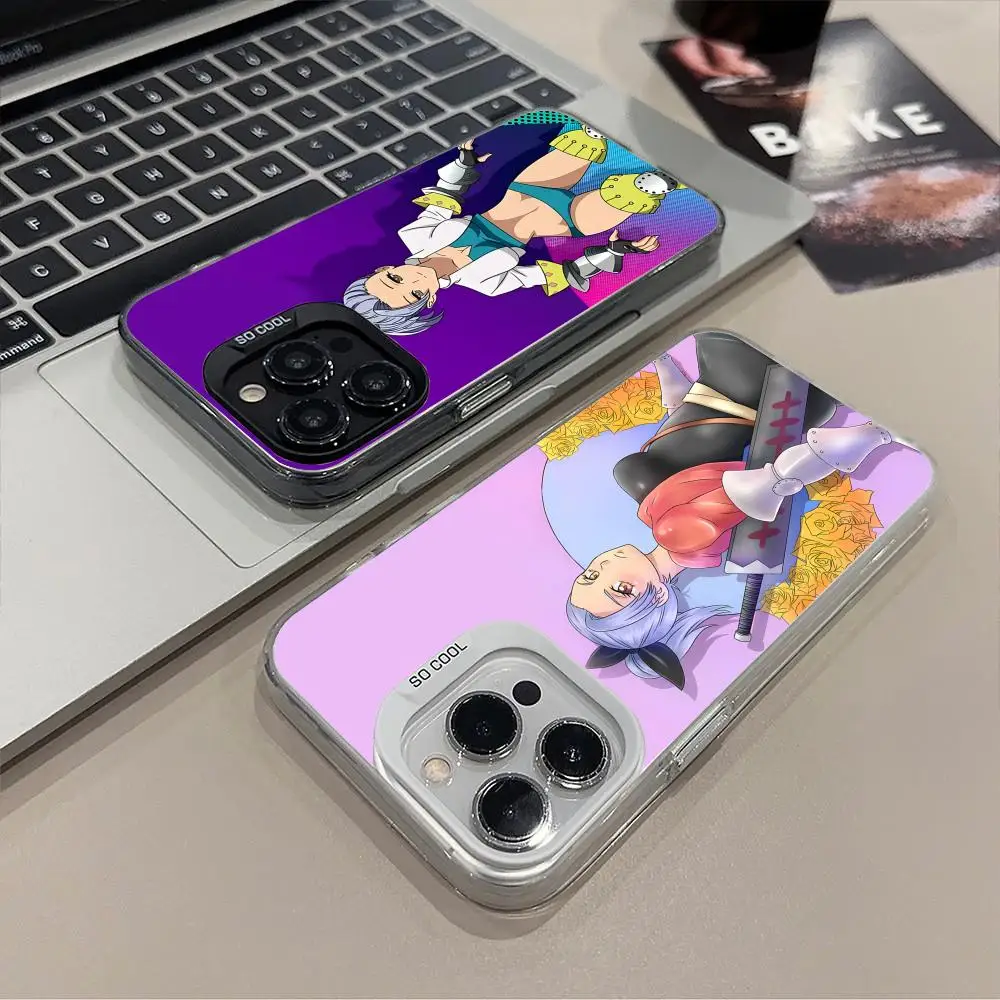 

Чехол для телефона «Семь смертных грехов» Jericho для iPhone 16, 15, 14, 13, 12, 11 X XR XS 8 7 Pro Max Plus, полупрозрачный цветной принт, красивый