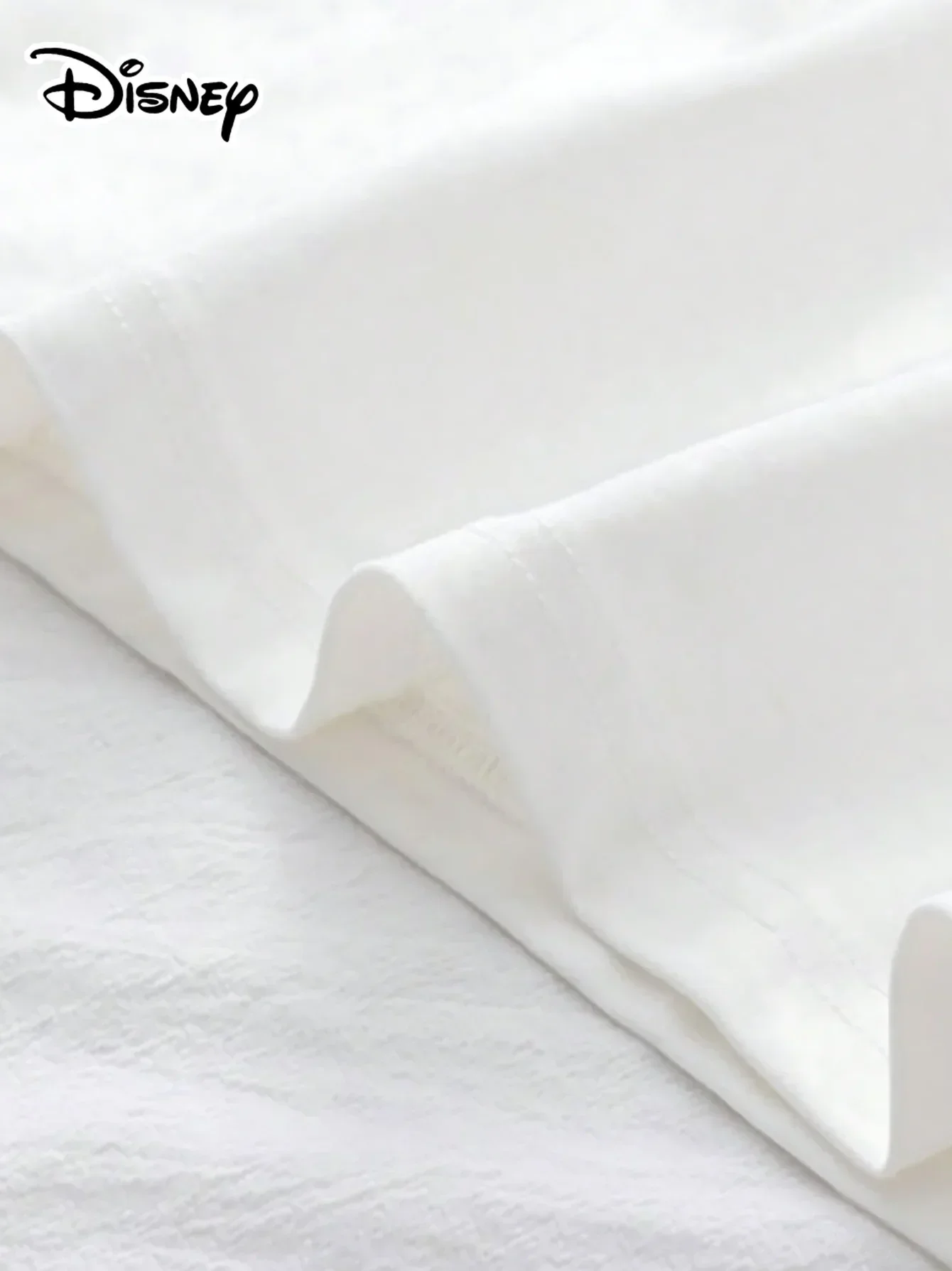 Disney Official Minnie Retro Casual Pure Cotton T-shirt Loose Round Neck All Season Dopamine Slim Fit Short Sleeved Shirt