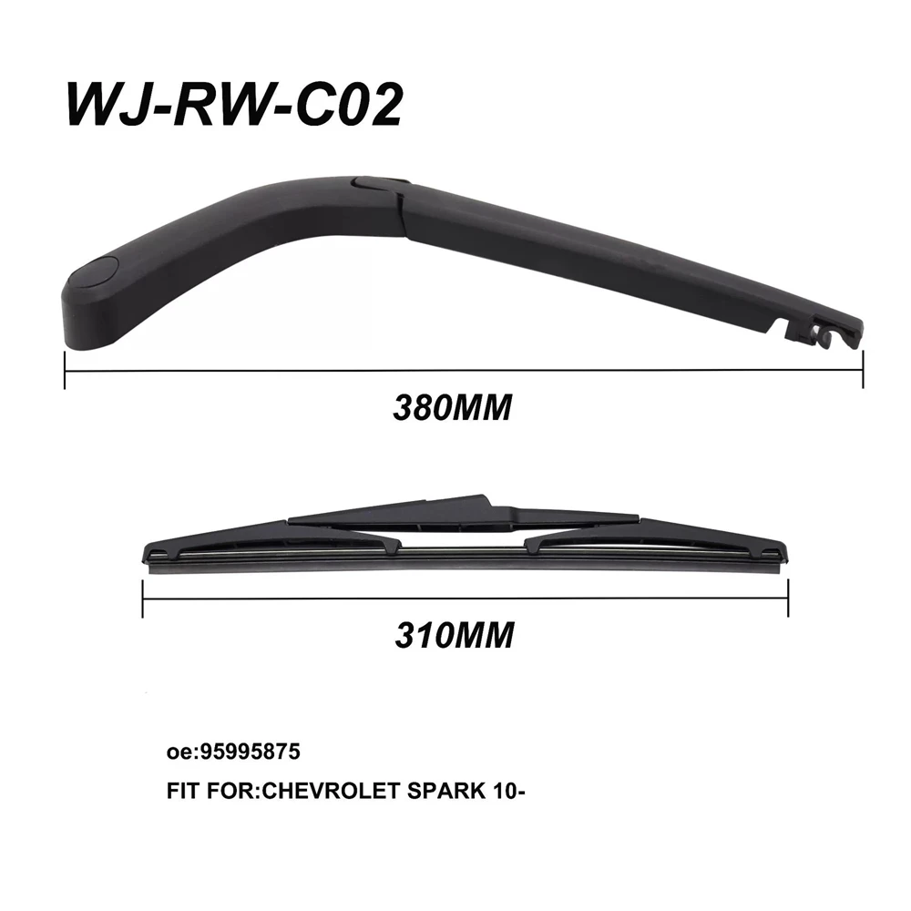 

2Pcs Rear Windshield Wiper Arm Blade Kit for Chevrolet Spark 2011 2012 2013 2014 2015 2016 2017 95995875