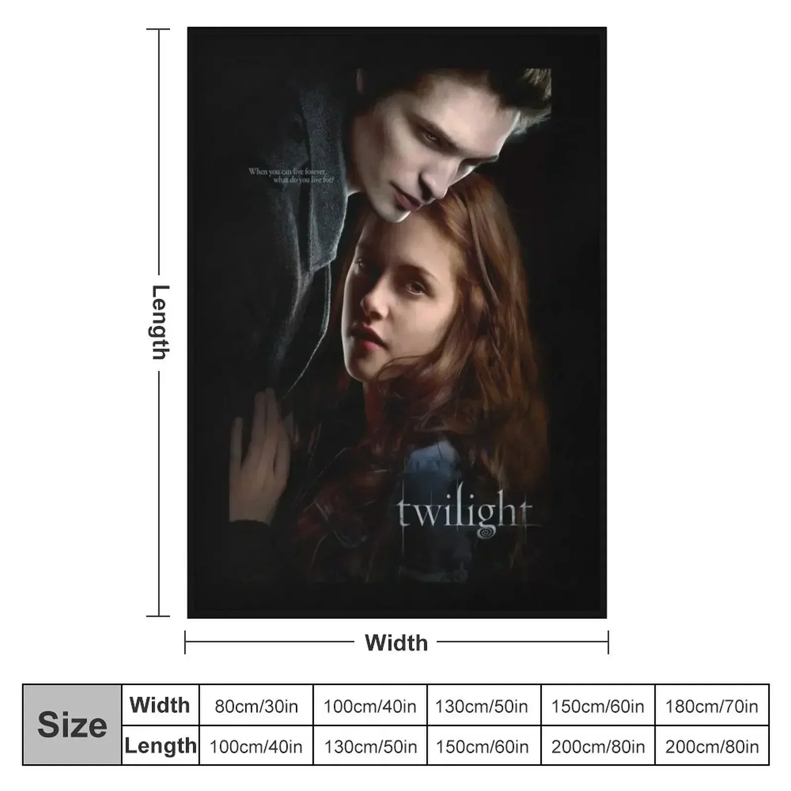 Twilight Throw Blanket Decorative Beds Picnic Cute Plaid Single Loose Thermals For Travel Blankets