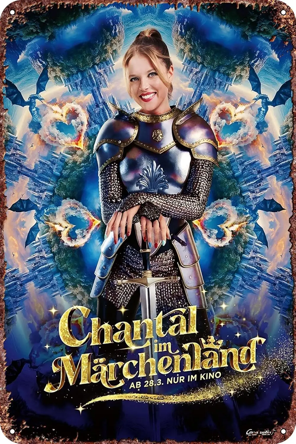 Chantal in Fairyland Metal Tin Signs Vintage Movie Poster Man Cave Bathroom Bar Garden Kitchen Wall Art Gift 8x12inch