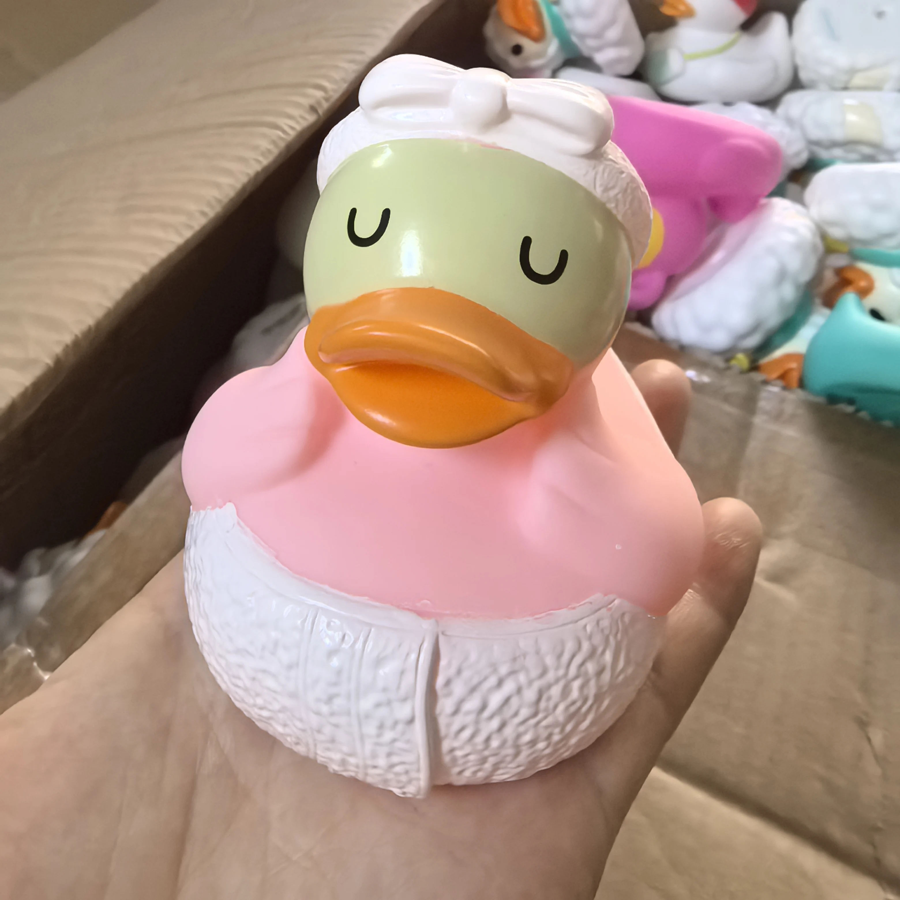 1pcs 8cm Original high quality Rubber Duck Assorted Duck Bath Toys Kids Shower Toy Gifts Baby Birthday Party Gifts Decorations