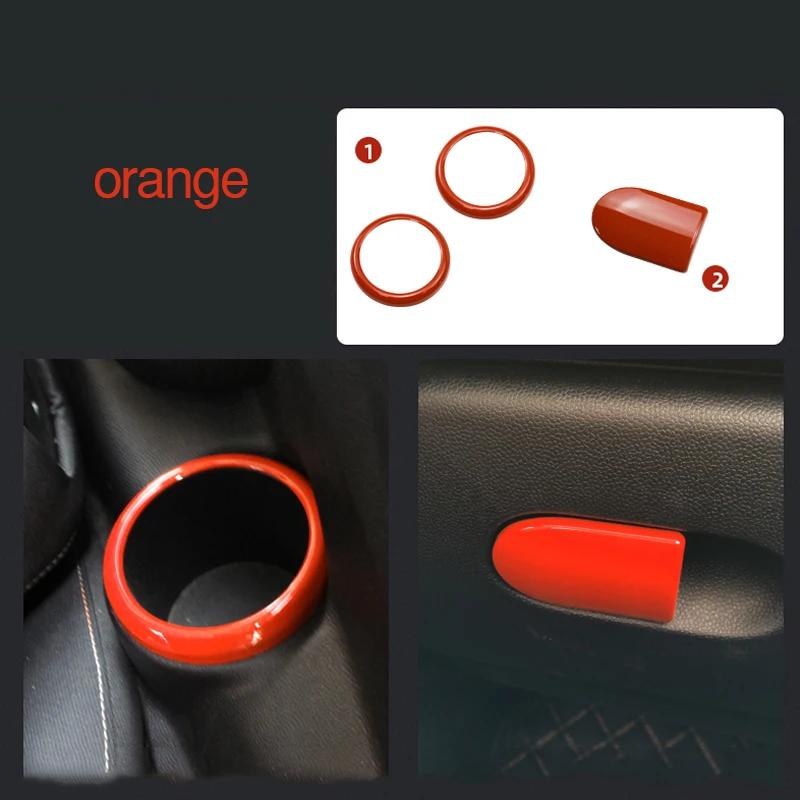 Car Interior Orange Sticker Decoration Protection Cover Car Modification Accessories For BMW MINI Cooper JCW F54 F55 F56 F57 F60