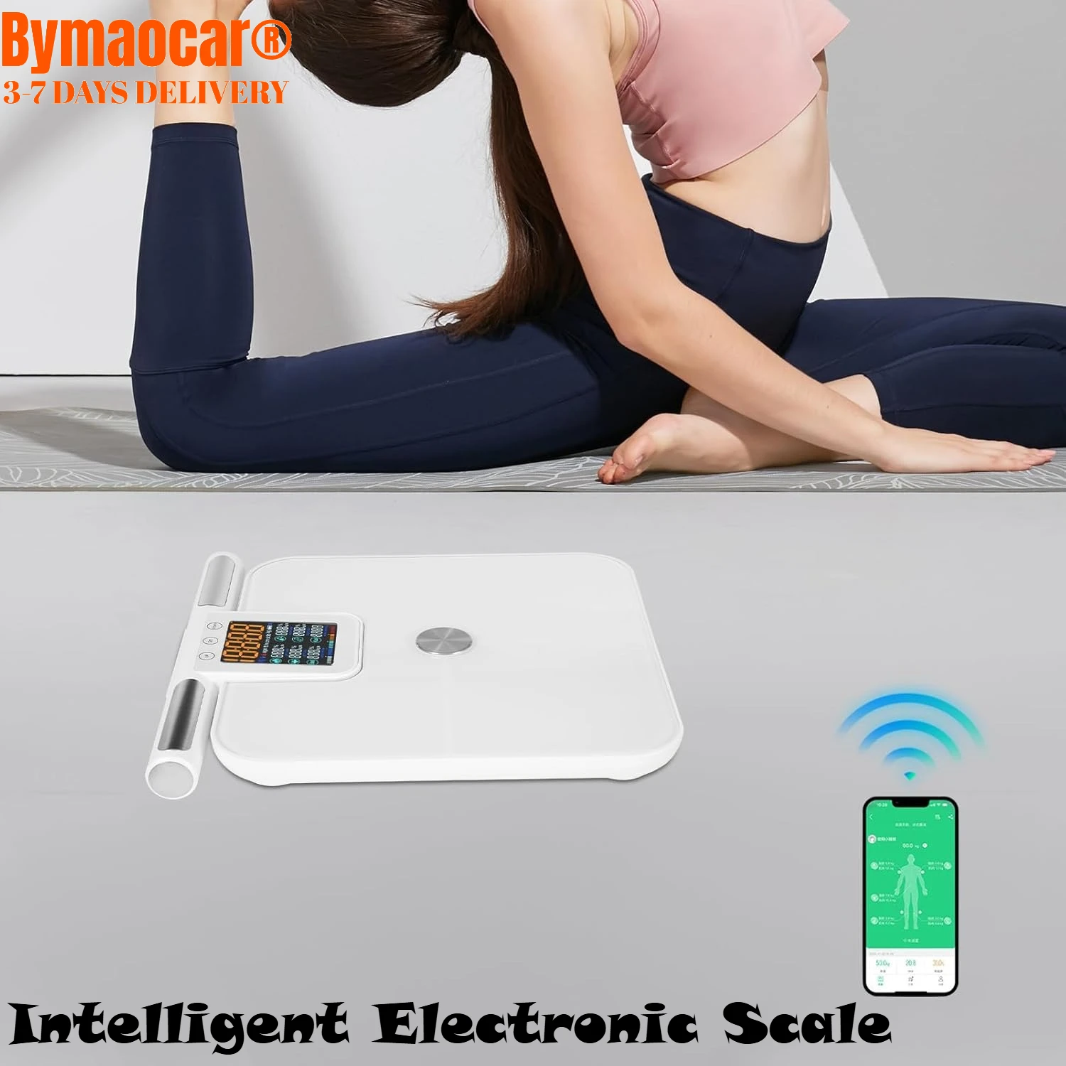 

Интеллектуальные 8-электродные весы для жира в организме с большим ЖК-дисплеем и поддержкой нескольких устройств для комплексного управления здоровьем 180 кг