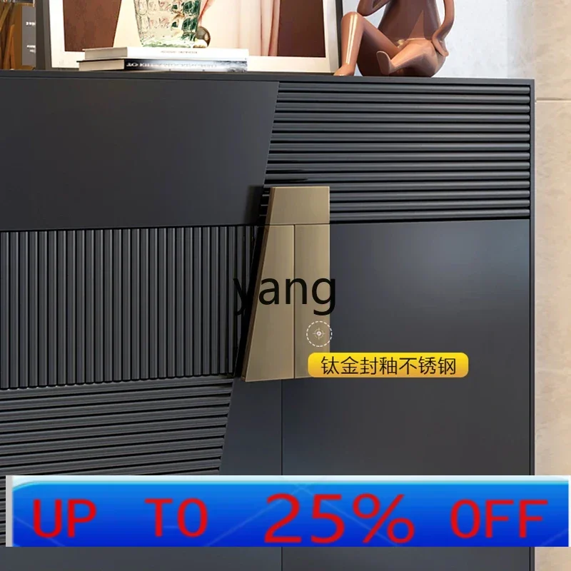 

CX solid wood shoe cabinet modern simple living room entrance rock slab entrance dining side cabinet