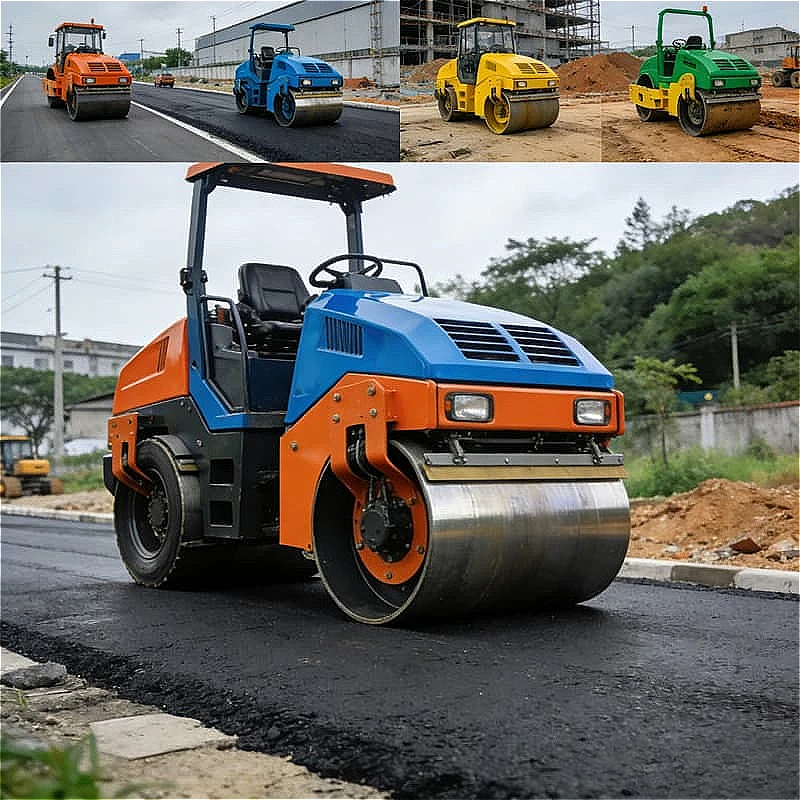 

Double Drum Road Roller Vibratory Asphalt Compactor Highway Paving Parking Lot Airport Runway Surface Smoothing Customized Sale