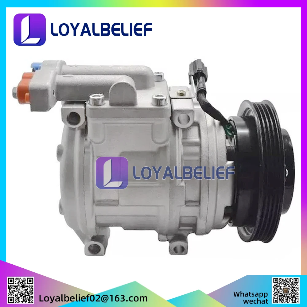 

4PK 12V AC Compressor for Doosan DL200 DL220 DL250 DX140LC DX160LC 2208-6013B 22086013B 1K191-6013B 2208-6013A 4372301060 T7155