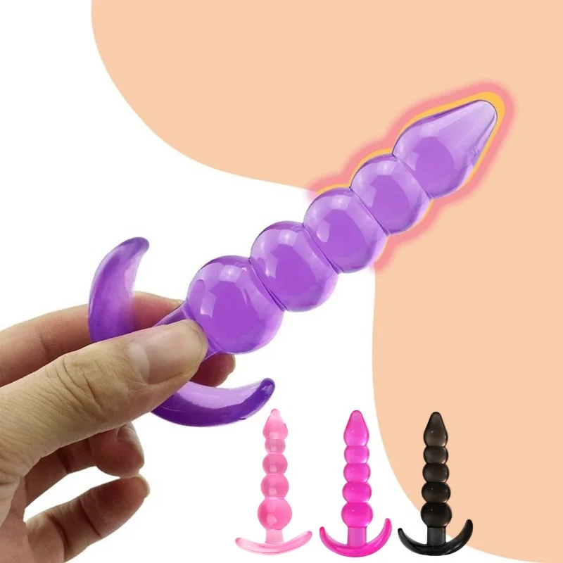 Butt Plug Silicone Anal Plug Prostate Massager Stimulator Adult Supplies Dilator Anus Beads Sex Toys For Women Man Gay Ass Tail