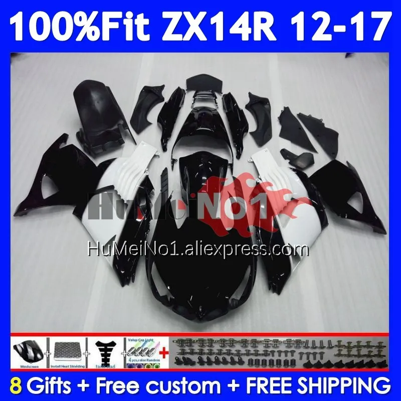 Body For KAWASAKI NINJA ZX 14R ZX14R Black West 2012 2013 2014 2015 2016 2017 229No.53 ZX14 R ZX-14R 12 13 14 15 16 17 Fairing