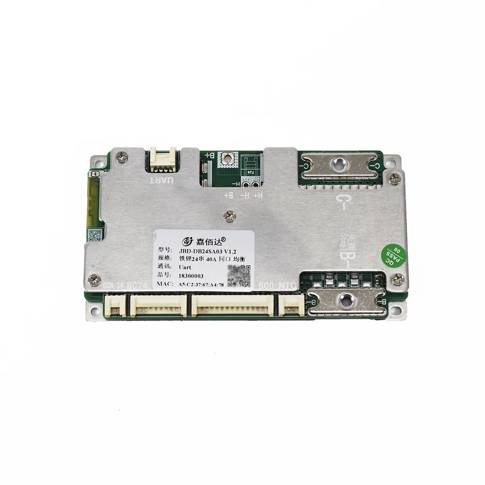 JBD 10-24S 7-14S Inteligentny BMS Automatycznie Identyfikujący Stringi 24V 36V 48V 60V 72V 20A 30A 40A 50A BT UART NTC Li-ion LiFePo4 Z Balanserem — zdjęcie produktu 3