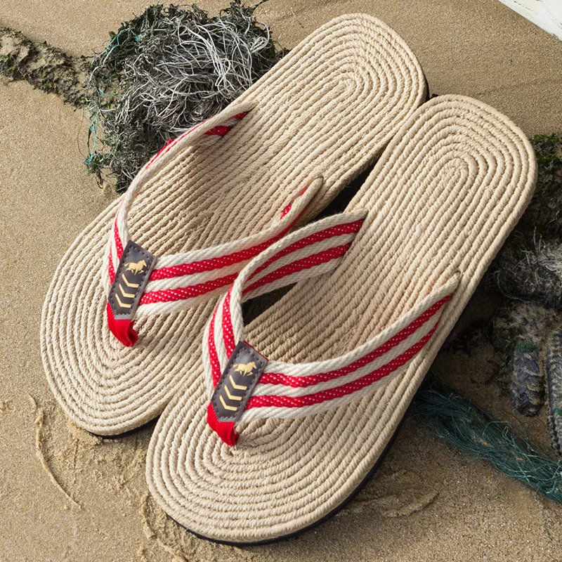 

Men's Textured Weave Slide Sandals - Breathable Quick-Dry Comfort Casual Slides Non-Slip Indoor / Outdoor Footwear