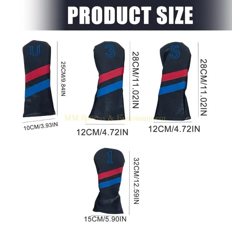 31BE Universals Golf Iron Protectors إغلاق مغناطيسي قوي من البولي يوريثان مقاوم للانزلاق