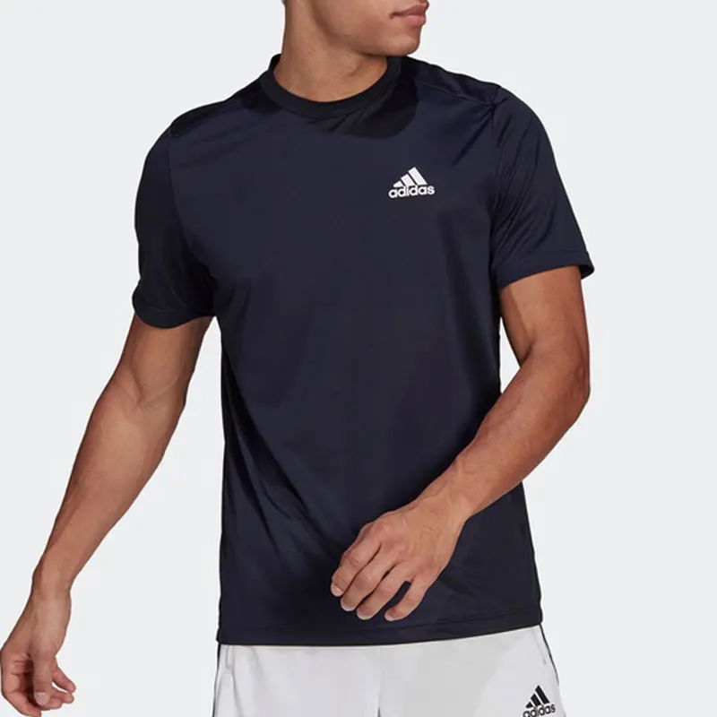 

Официальный аутентичный летний новый мужской дышащий свободный топ с короткими рукавами Adidas GM2097