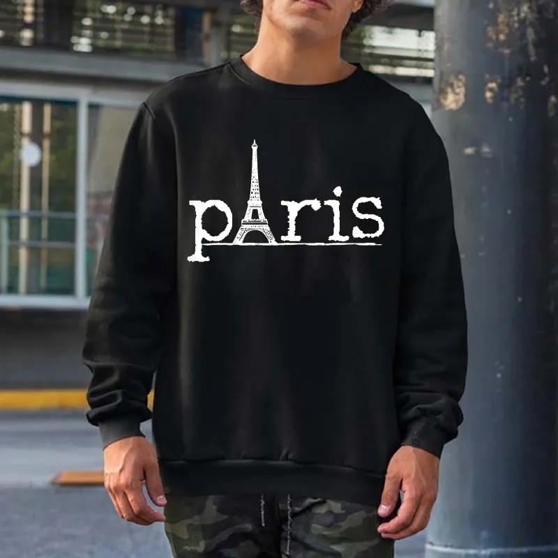 

Paris France French Eiffel Tower Europe European Gift Sweatshirts Men Women Streetwear Crewneck Hooded Hip Hop Cotton Hoodies