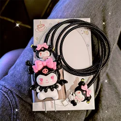 4pcs/set Kawaii Sanrio Data Cable Protective Case 20W for Iphone 15 14 Kuromi Cartoon Anti-fracture Charger Protective Case