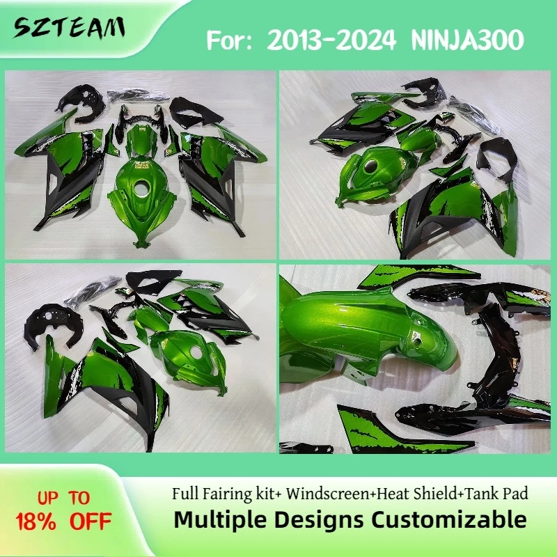 For 2013 2014 2015 2016 2017 2018 2019 2020 2021 2022 2023 2024 EX300R KAWASAKI Injection Motorcycle Fairings NINJA300