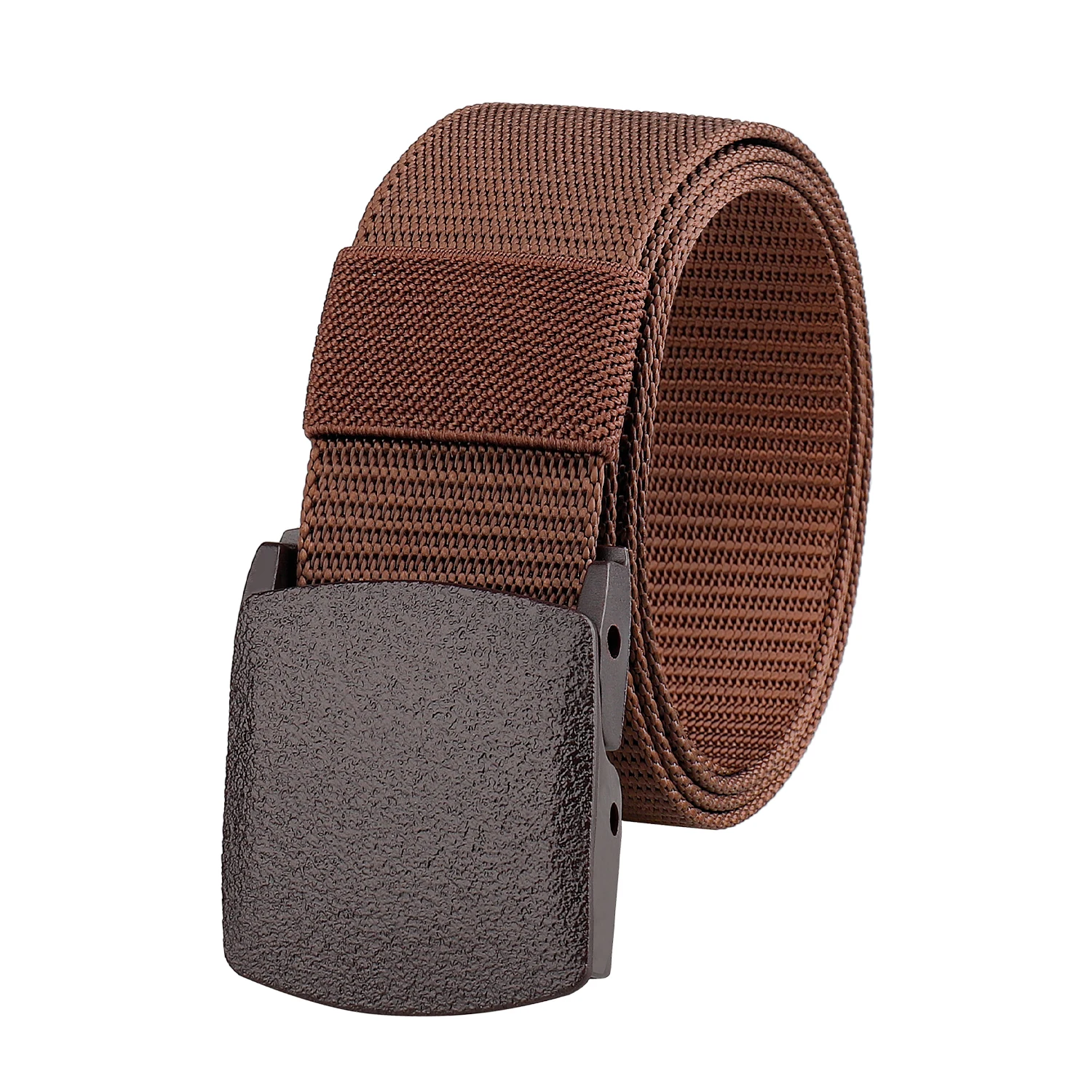 Nylon Belt Automatic Buckle Outdoor Multifunctional Tactical Canvas Belts Light Comfortable Non-metal Belt image 2