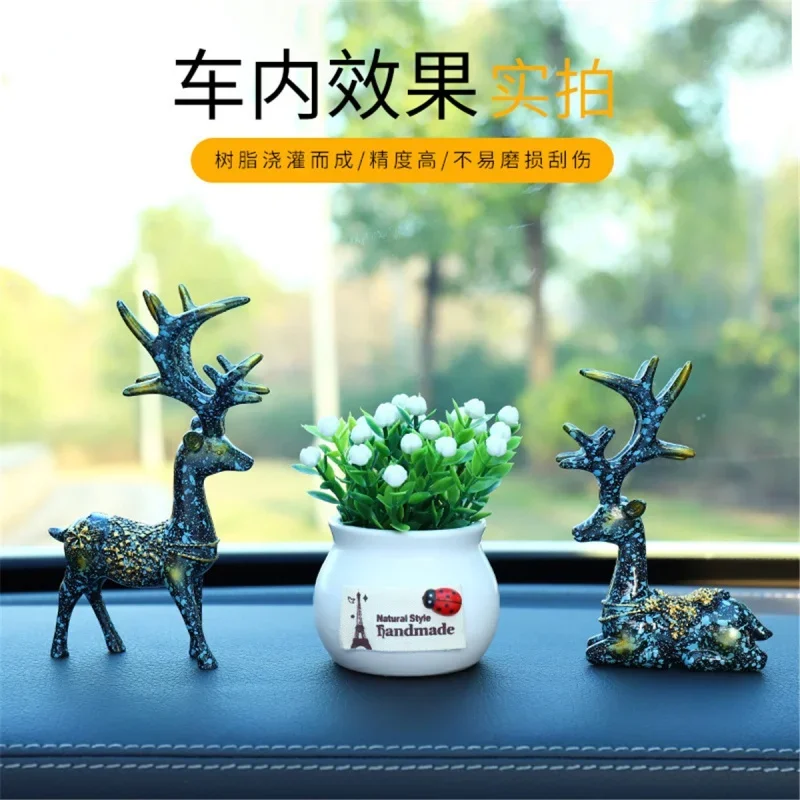 All the Way Peace Deer Car Decoration, Creative Personality, New