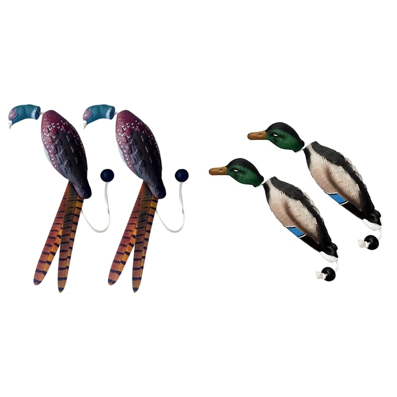 A92U-2 Pcs Pheasant Dummy Bumper Toy For Hunting Retriever Dog Training, Hunting Duck Recognition Trainers