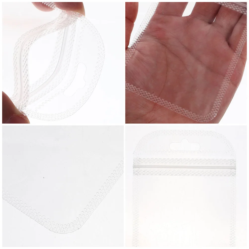 

150 Pcs High Definition Clip Seal Bags Clear Travel EVA Pill Jewelry Organizer Storage Pouches For Medicine Supplements