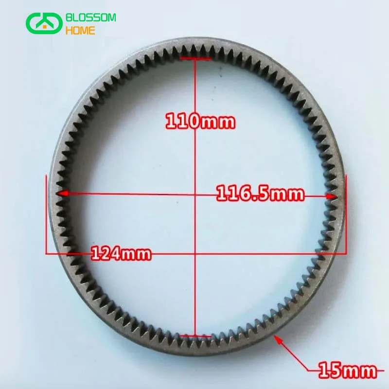 90Teehs Outer Diameter:124mm High-speed Electric Vehicle Gear Ring