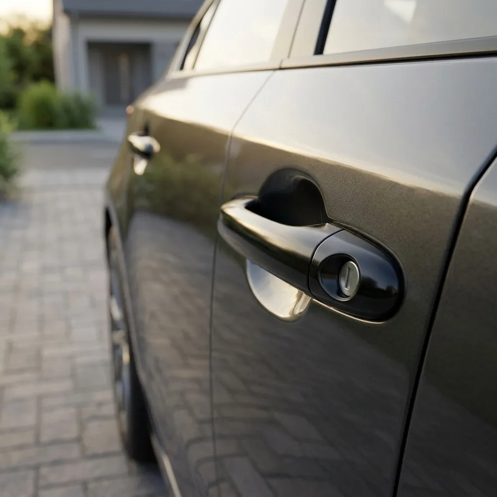 Precision Fit Exterior Door Handle Black for Hyundai For Sonata 2011-2015 OEM Spec with Rattle-Free Installation