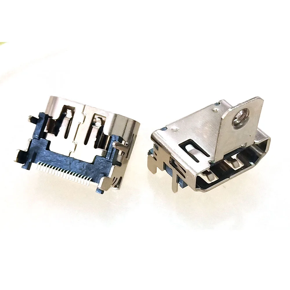 2-20 sztuk 19P SMT HDMI żeńskie gniazdo typu jack złącze interfejsu 19PIN kompatybilny z HDMI Port 90 stopni z wtyczką z otworem na śrubę dla HDTV — zdjęcie 6