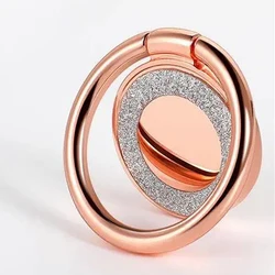 Fashion Bling Finger Ring Phone Holder Back Sticker Stand Mobile Phone Accessories Portable Ring Bracket for Xiaomi iPhone 14 15