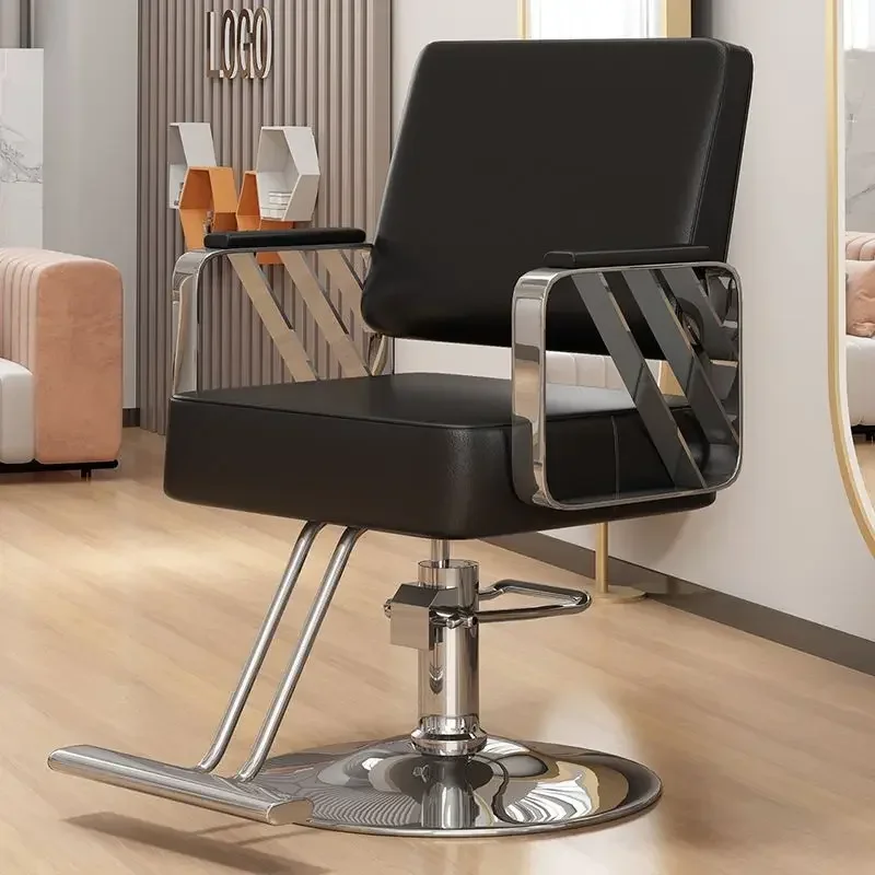 

Aesthetic Roulette Barber Chair Barbering Equipment Professional Beauty Salon Washbasin Vintage Silla Giratoria Rotating Tattoo