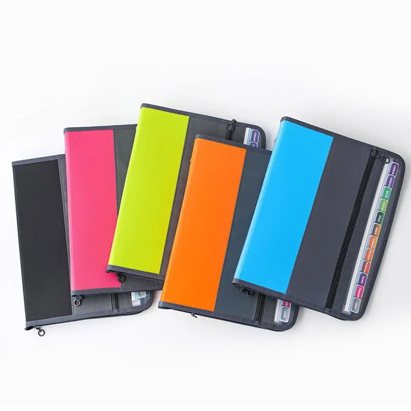 A4 13Layer Waterproof Double Zipper Folder Document Package Student Office Stationery Supplies