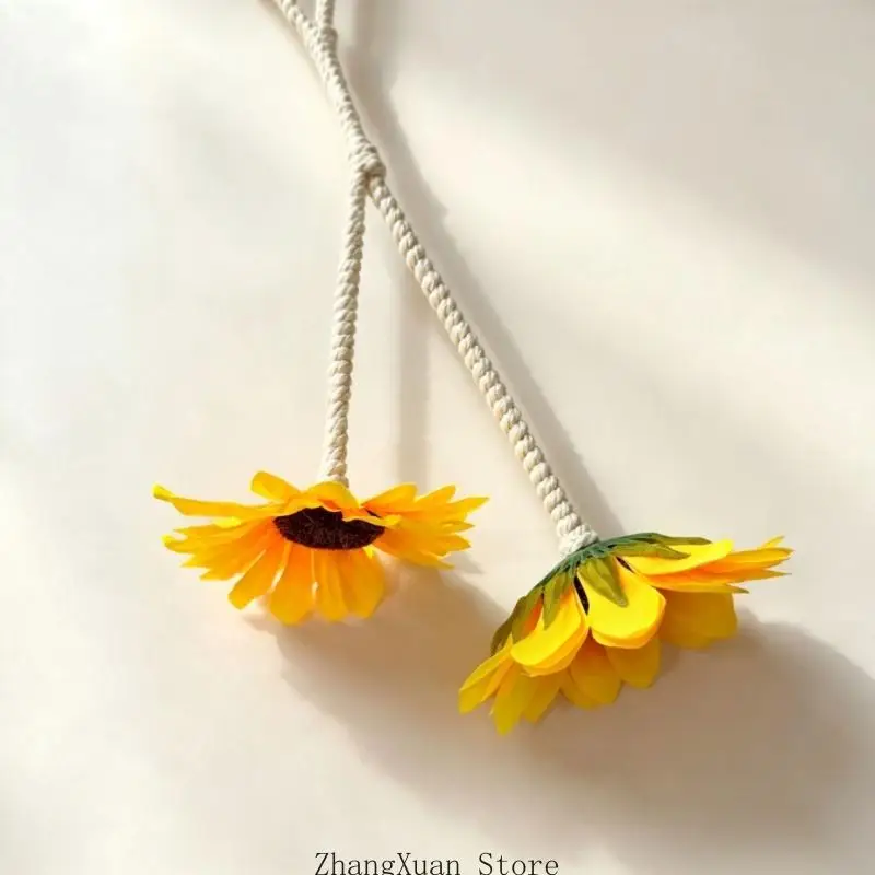 Wrap Around Sunflowers Curtain Tie for Home Window Drape Styling Decors 3XUF – Detail 9