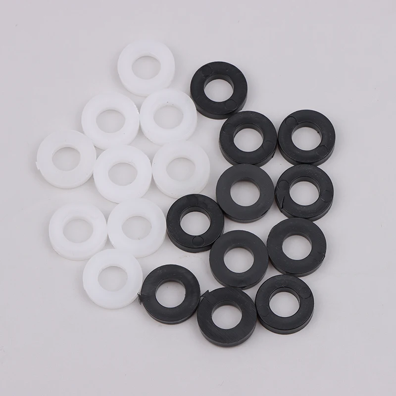 100pc Nylon Washer For Drum Screw Drum Lug White Black Nylon Flat Wahser Thickness Heavy Product Music Instrument Accessories