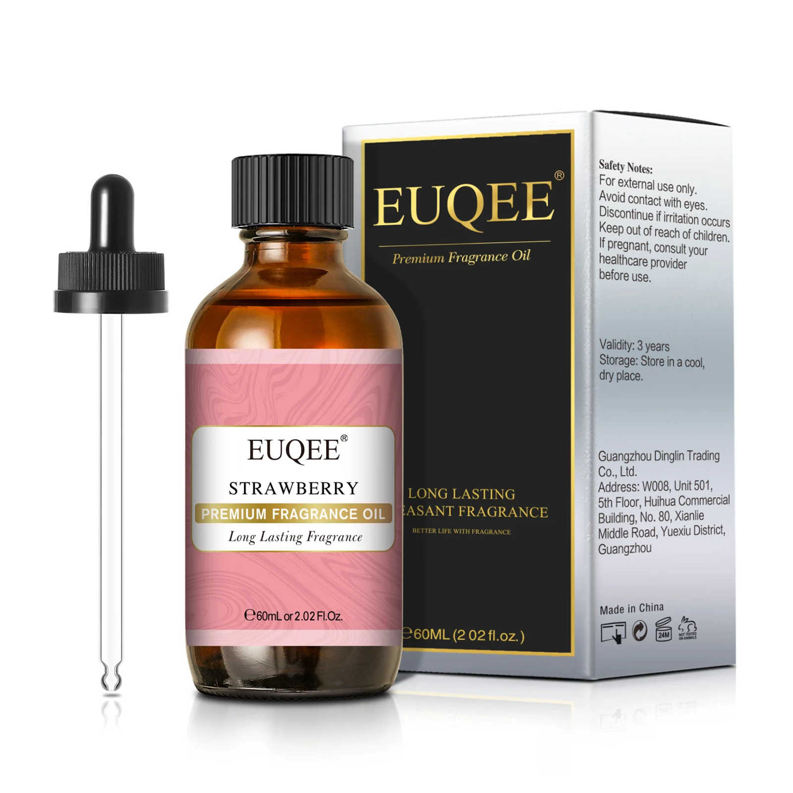 EUQEE 60ml Fruit Essential Oil Strawberry Watermelon Cherry Blueberry Mango Grape Green Apple Aromatic Oil DIY Scented Products