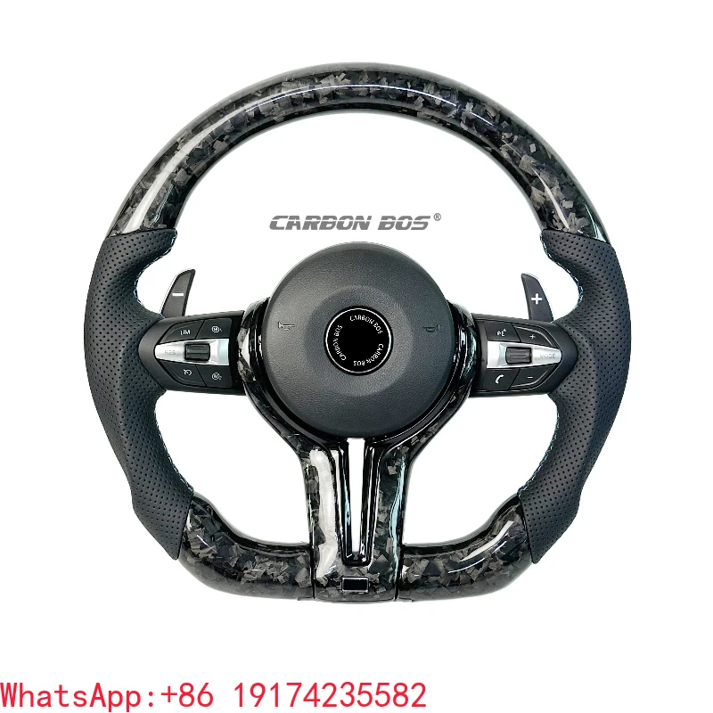 

For M Series F80 F82 F10 F06 F12 F13 F15 F16 F20 F22 F30 F31 F32 F33 F36 E90 E92 E93 M3 M6 Real Carbon Fiber Steering Whe