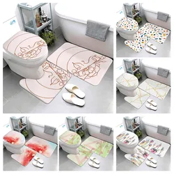 Anti-slip Bath Mat Bathroom Small Rug Shower Mat Decoration Party Mat Kitchen Bedroom Balcony Room Mat room mat toilet rug