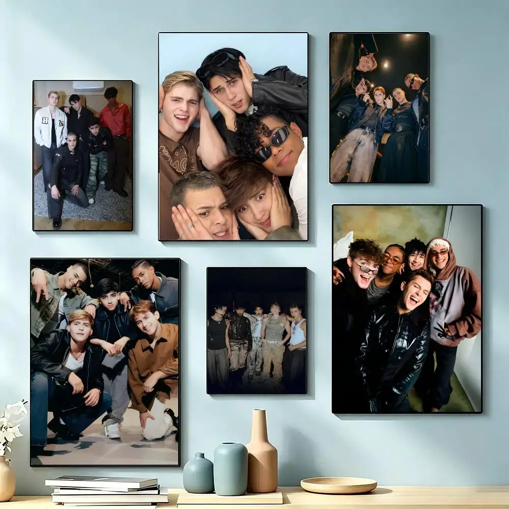 Boy Band Santos Bravos Poster Decorative Wall Art Stickers Mural For Home Living Room Hallway Decor Gift