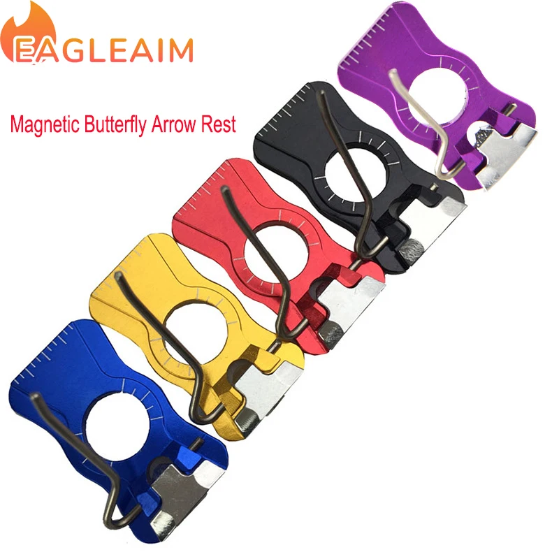 1PC High Grade Shape Recurve Bow Butterfly Arrow Rest Archery Magnetic Arrow Rest Accurate Sports Hunting Archery Accessories