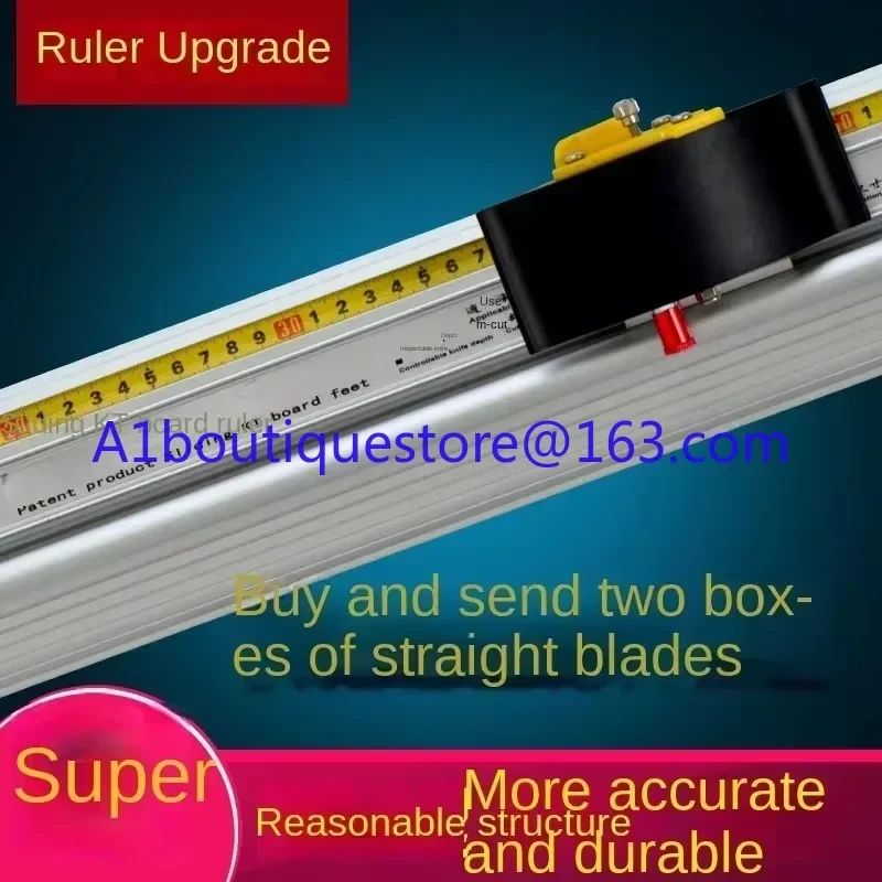 Sliding KT plate cutting ruler aluminum  anti-skid belt ruler