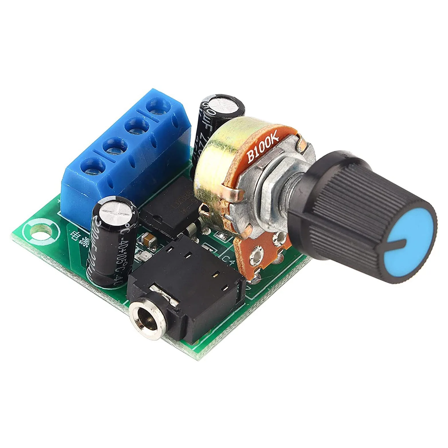 

LM386 Super Mini Amplifier Board, 3V-12V, 0.5W-10W Speaker Low Noise Power Consumption, for Speaker Audio System DIY