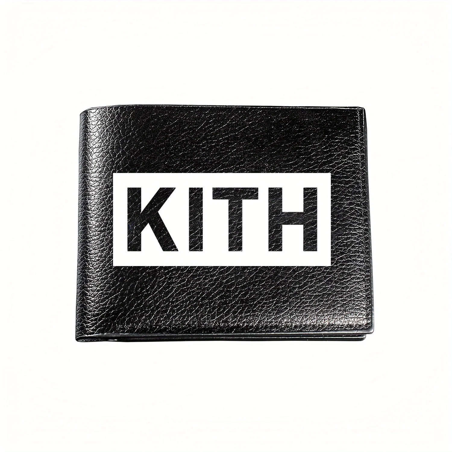 Стильный мужской кошелек с логотипом KITH: деловой повседневный элегантный простой практичный качественный кошелек Стильный принт с графикой Креативный рождественский